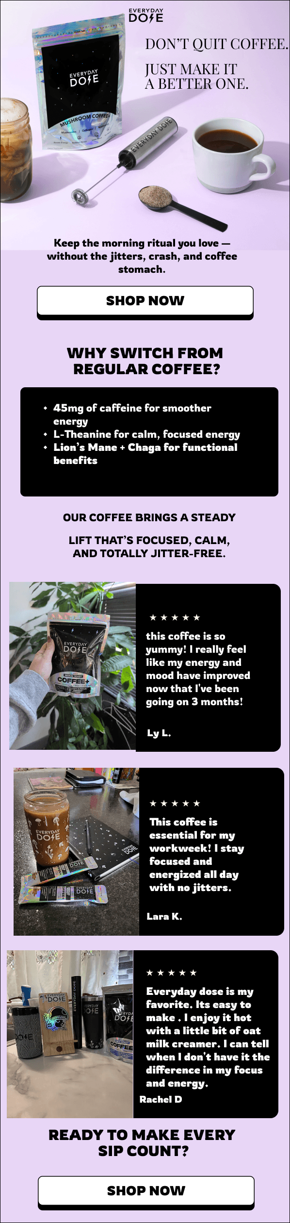 Don't Quit Coffee. Just Make It A Better One.